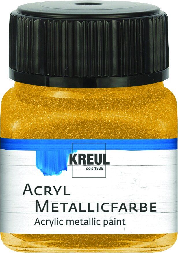 Kreul Acryl Metallicfarbe gold 20 ml von Kreul