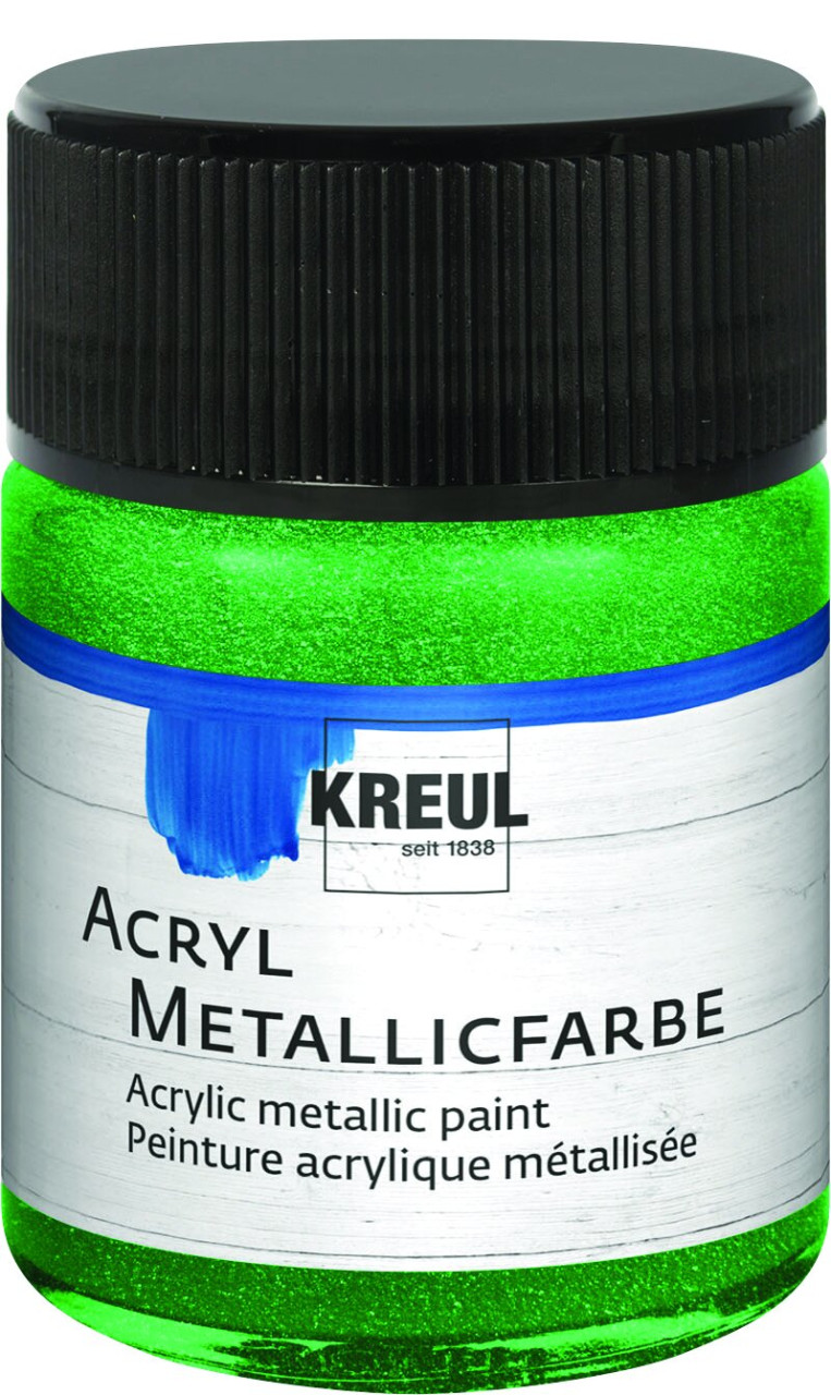 Kreul Acryl Metallicfarbe grün 50 ml von Kreul