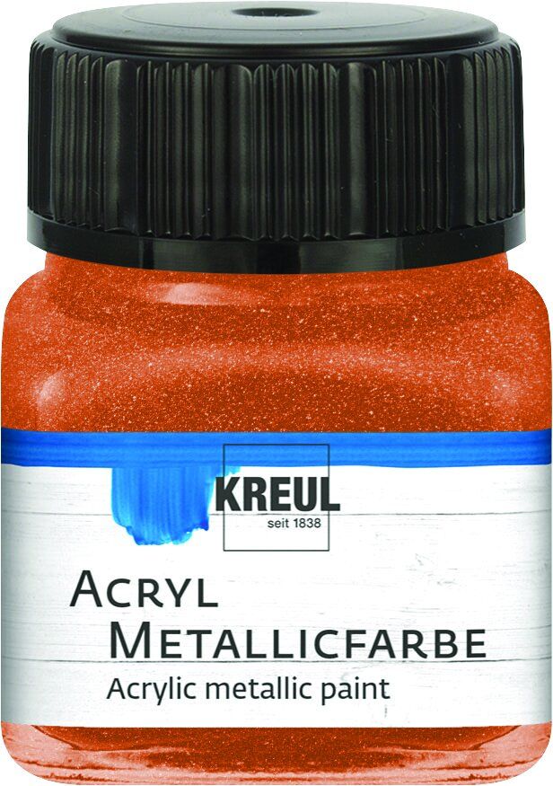 Kreul Acryl Metallicfarbe kupfer 20 ml von Kreul