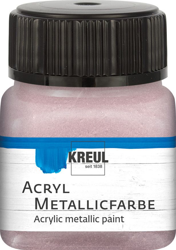 Kreul Acryl Metallicfarbe roségold 20 ml von Kreul