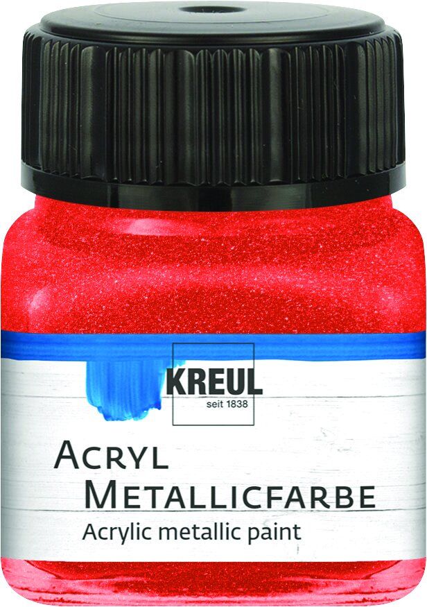 Kreul Acryl Metallicfarbe rot 20 ml von Kreul