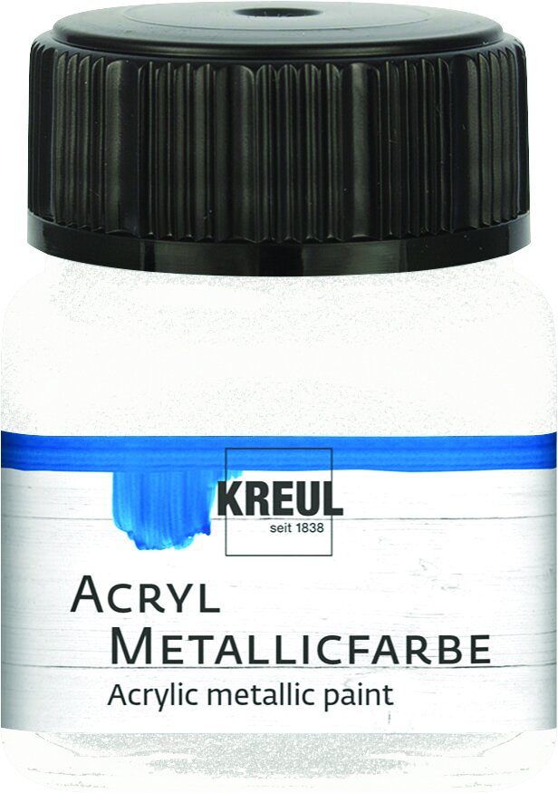 Kreul Acryl Metallicfarbe weiß 20 ml von Kreul