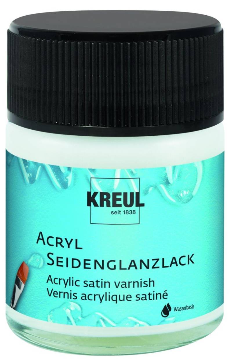 Kreul Acryl-Seidenglanzlack auf Wasserbasis transparent 50 ml von Kreul