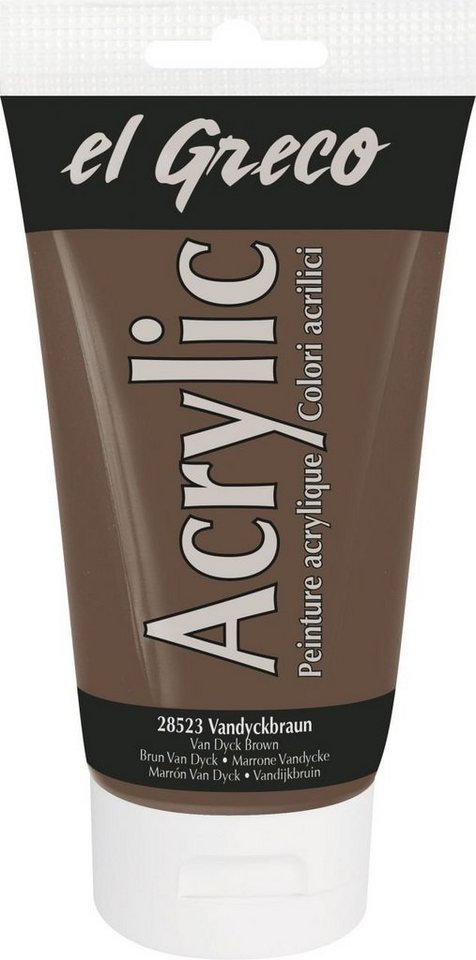 Kreul Acrylfarbe Kreul el Greco Acrylic Tube vandyckbraun 150 ml von Kreul