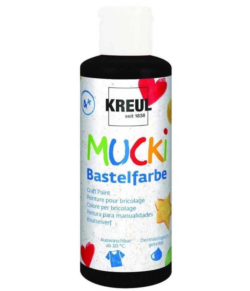 Kreul Bastelfarbe Kreul Mucki Bastelfarbe schwarz 80 ml von Kreul