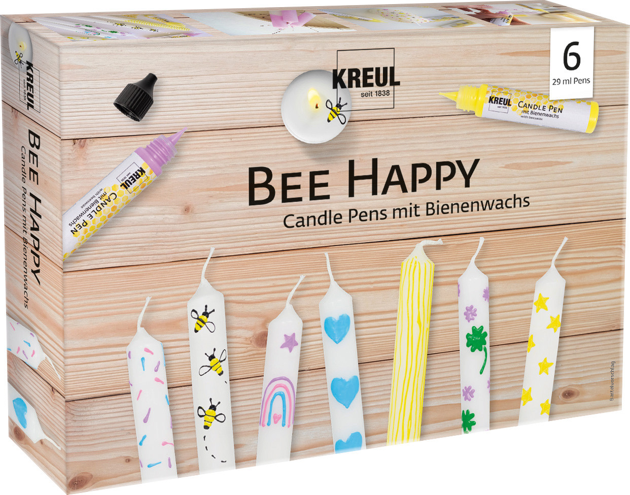 Kreul Candle Pen Bee Happy 6er Set von Kreul