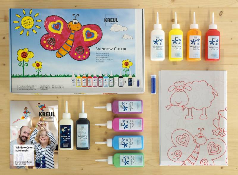 Kreul Fenstersticker Fensterfarben-Set Frühling, mit extra viel Farbe Kreul Fenstersticker Fensterfarben-Set Frühling, mit extra viel Farbe von Kreul