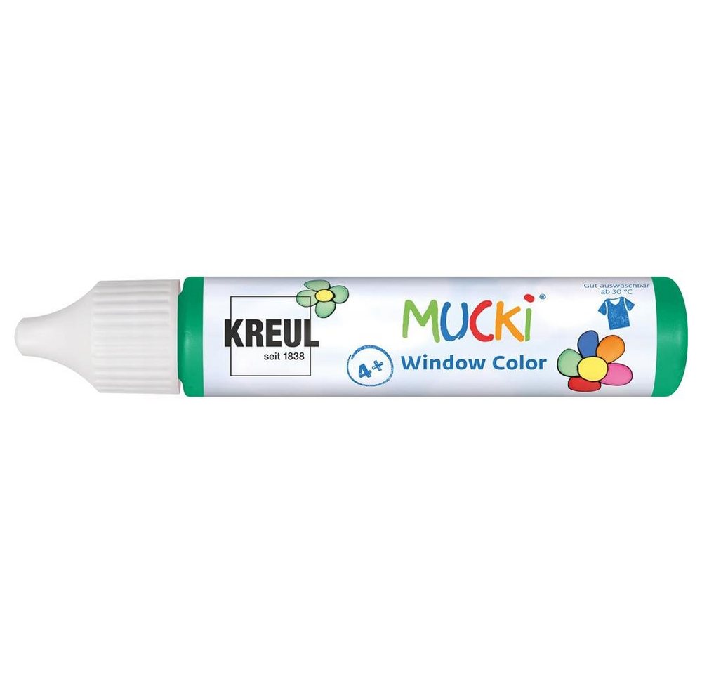 Kreul Fenstersticker MUCKI Window Color Dunkelgrün 29ml, Fenstermalfarbe auf Wasserbasis auswaschbar Kreul Fenstersticker MUCKI Window Color Dunkelgrün 29ml, Fenstermalfarbe auf Wasserbasis auswaschbar von Kreul