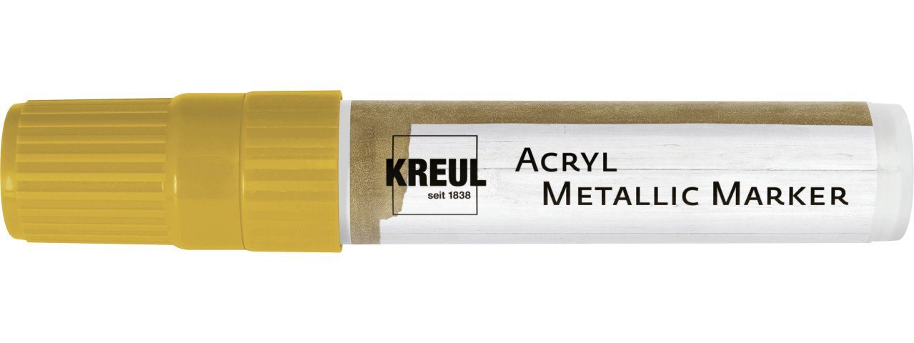 Kreul Flachpinsel Kreul Acryl Metallic Marker XXL gold von Kreul