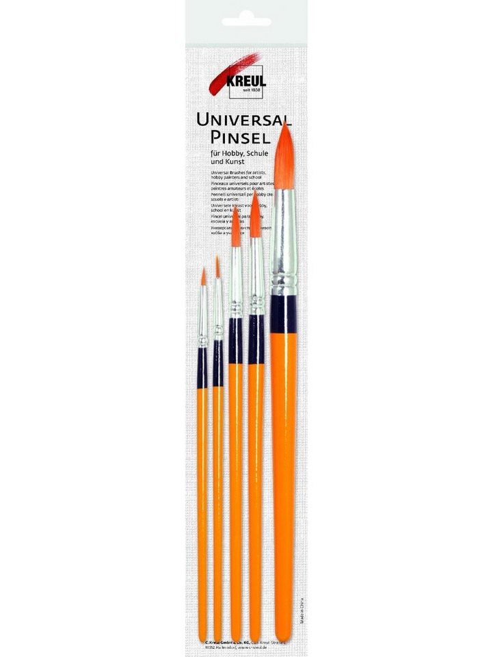 Kreul Flachpinsel Kreul Hobby Line Universalpinsel Synthetics rund von Kreul