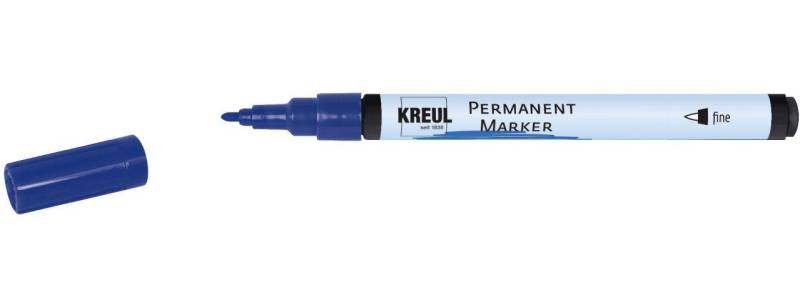 Kreul Flachpinsel Kreul Permanentmarker blau von Kreul