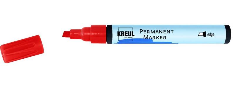 Kreul Flachpinsel Kreul Permanentmarker rot von Kreul