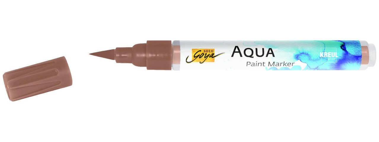Kreul Flachpinsel Kreul Solo Goya Aqua Paint Marker brillantocker von Kreul