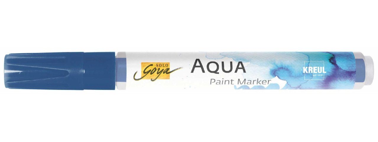Kreul Flachpinsel Kreul Solo Goya Aqua Paint Marker indigoblau von Kreul