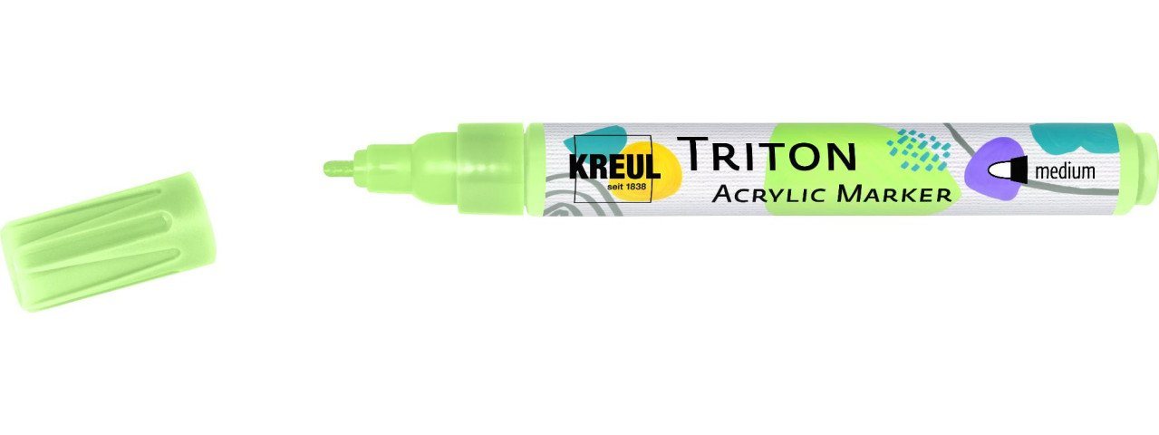 Kreul Flachpinsel Kreul Triton Acrylic Marker medium lichtgrün von Kreul