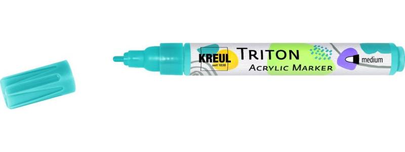 Kreul Flachpinsel Kreul Triton Acrylic Marker medium türkisblau von Kreul
