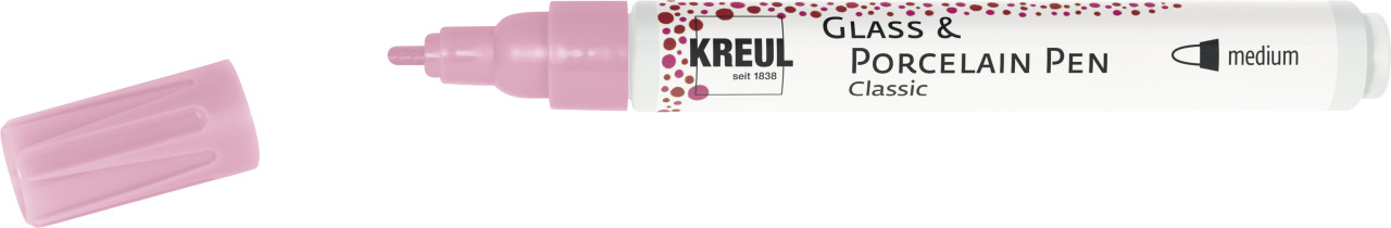 Kreul Glass & Porcelain Pen Classic rosa, 2-4 mm von Kreul