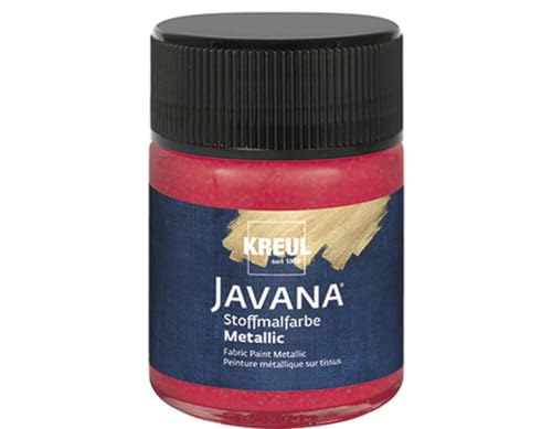 Kreul JAVANA Tex Stoffmalfarbe Metallic Rot 50ml [Spielzeug] von Kreul