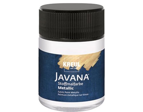 Kreul JAVANA Tex Stoffmalfarbe Metallic Weiß 50ml [Spielzeug] von Kreul