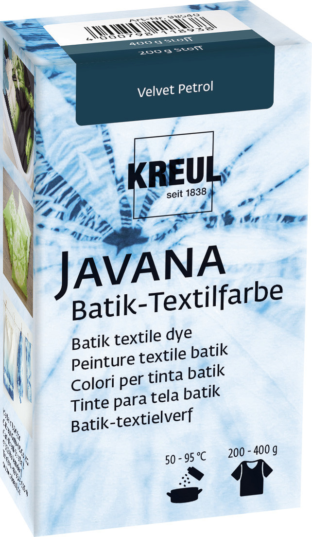 Kreul Javana Batik-Textilfarbe Velvet Petrol, 70 g von Kreul