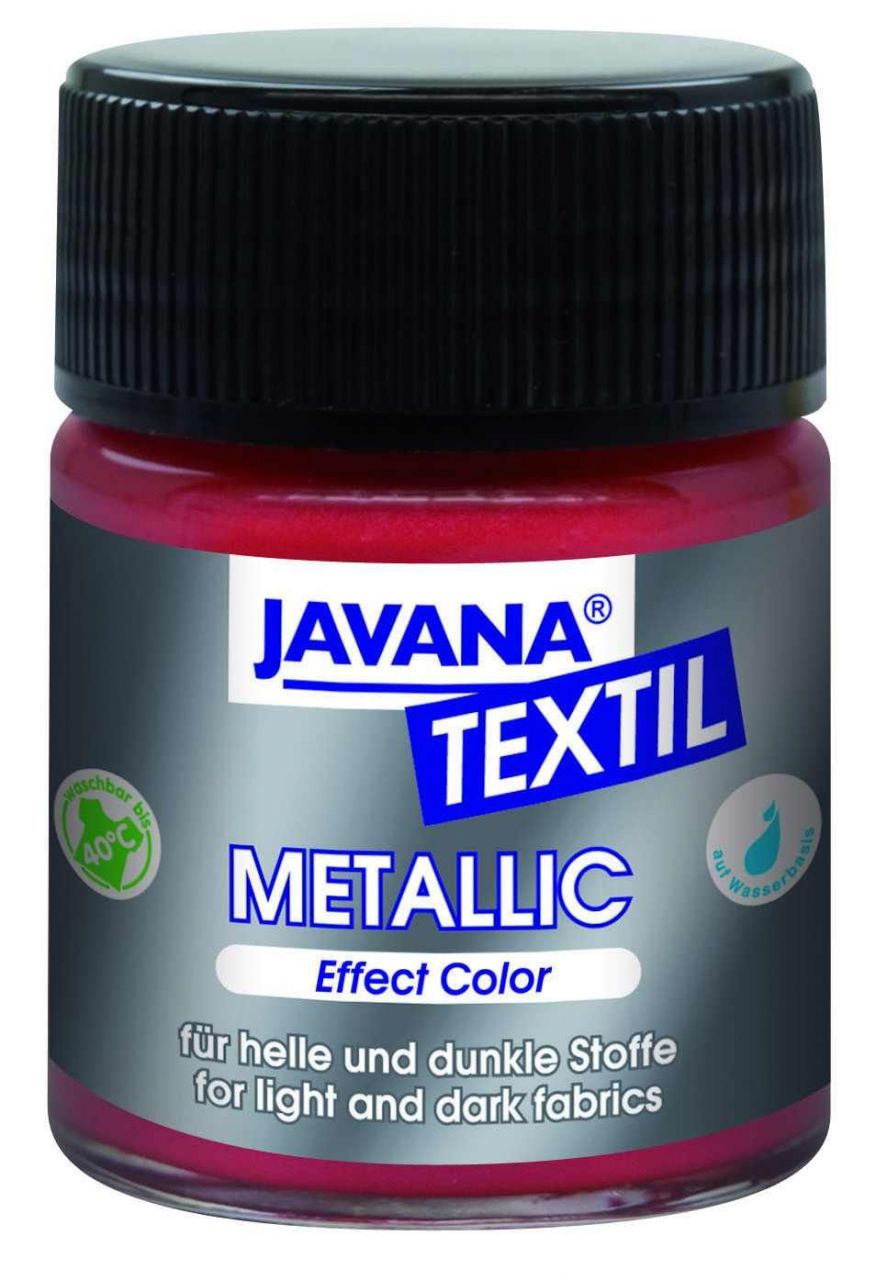 Kreul Javana Stoffmalfarbe Metallic metallic weiss 50 ml von Kreul