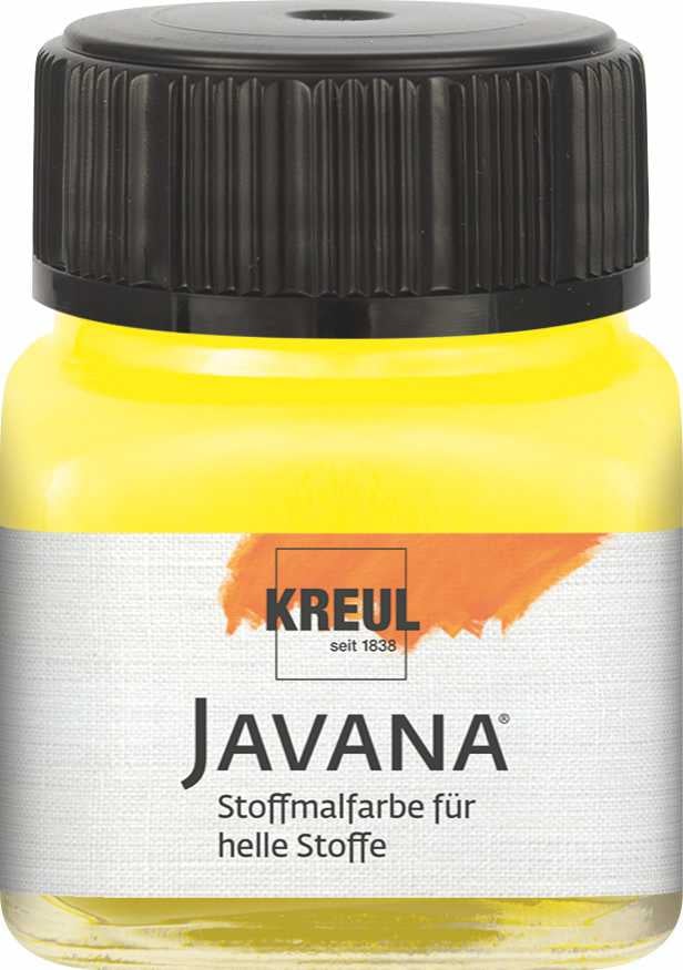 Kreul Javana Stoffmalfarbe für helle Stoffe citron 20 ml Kreul Javana Stoffmalfarbe für helle Stoffe citron 20 ml von Kreul