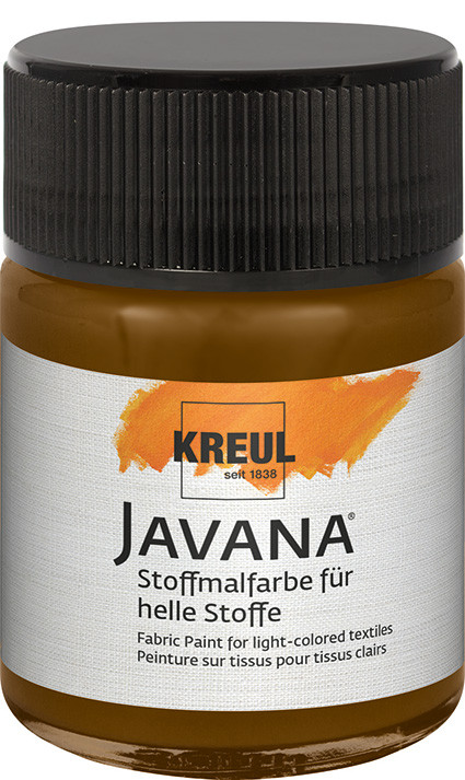 Kreul Javana Stoffmalfarbe für helle Stoffe dunkelbraun 50 ml von Kreul
