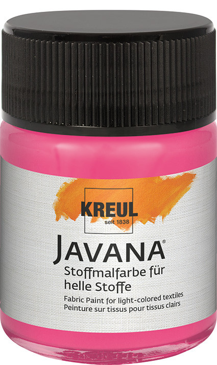 Kreul Javana Stoffmalfarbe für helle Stoffe pink 50 ml von Kreul