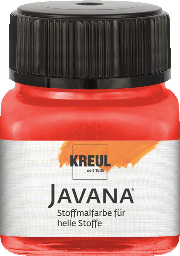 Kreul Javana Stoffmalfarbe für helle Stoffe rot 20 ml von Kreul