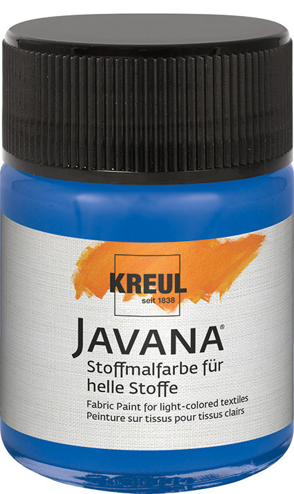 Kreul Javana Stoffmalfarbe für helle Stoffe royalblau 50 ml von Kreul