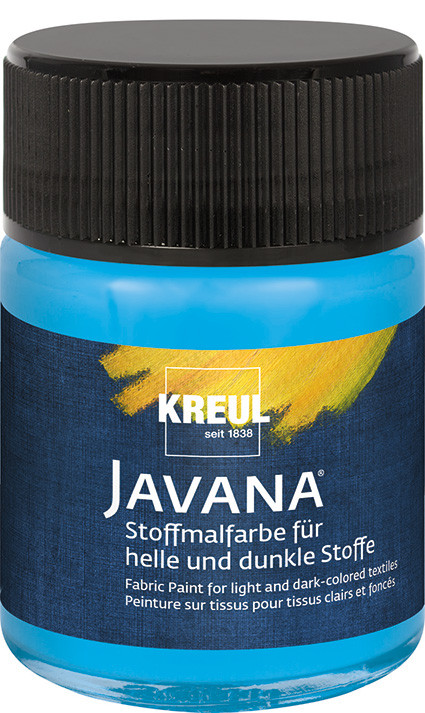 Kreul Javana Stoffmalfarbe für helle und dunkle Stoffe hellblau 50 ml von Kreul