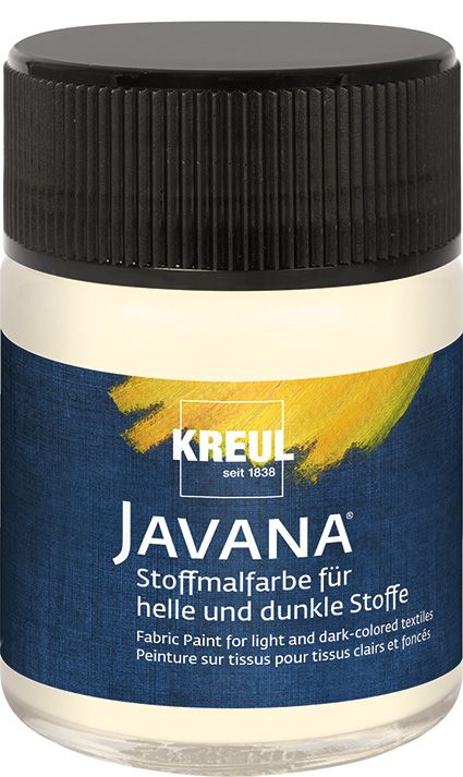 Kreul Javana Stoffmalfarbe für helle und dunkle Stoffe vanille 50 ml Kreul Javana Stoffmalfarbe für helle und dunkle Stoffe vanille 50 ml von Kreul