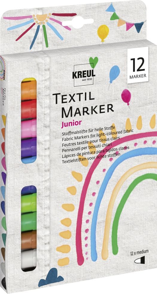 Kreul Javana Stoffmalstifte Sunny medium 12er Set helle Stoffe texi mäx Kreul Javana Stoffmalstifte Sunny medium 12er Set helle Stoffe texi mäx von Kreul