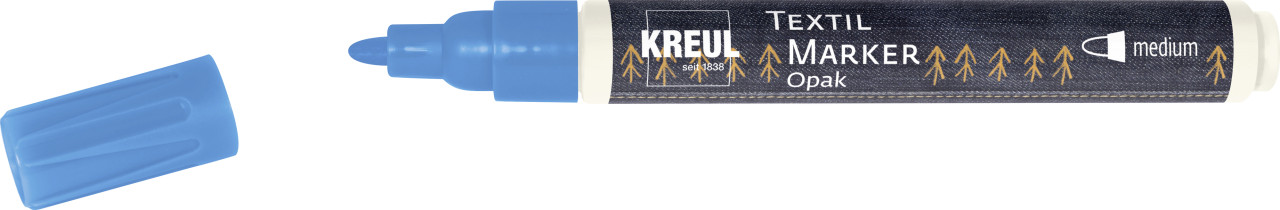 Kreul Javana texi mäx Opak Stoffmalfarbe für helle und dunkle Stoffe blau von Kreul