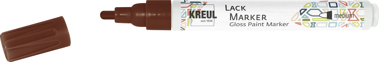 Kreul Lack Marker medium braun, 2-4 mm von Kreul