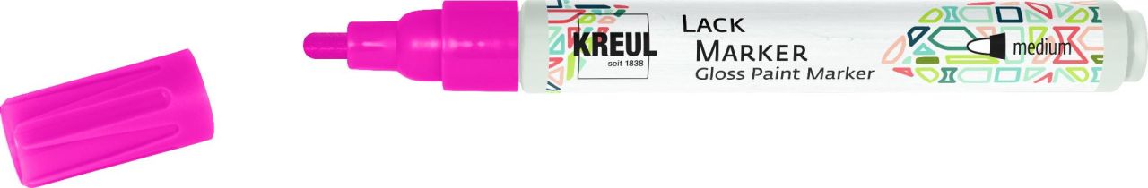 Kreul Lack Marker medium neon-pink, 2-4 mm von Kreul