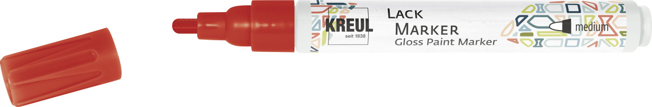 Kreul Lack Marker medium rot, 2-4 mm von Kreul