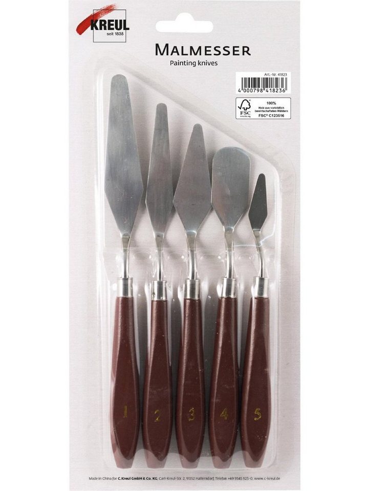 Kreul Malerspachtel Kreul Solo Goya Malmesser Set mit Metallklingen von Kreul