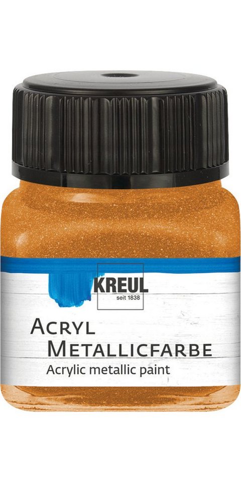 Kreul Metallglanzfarbe Acryl Metallicfarbe, 20 ml von Kreul