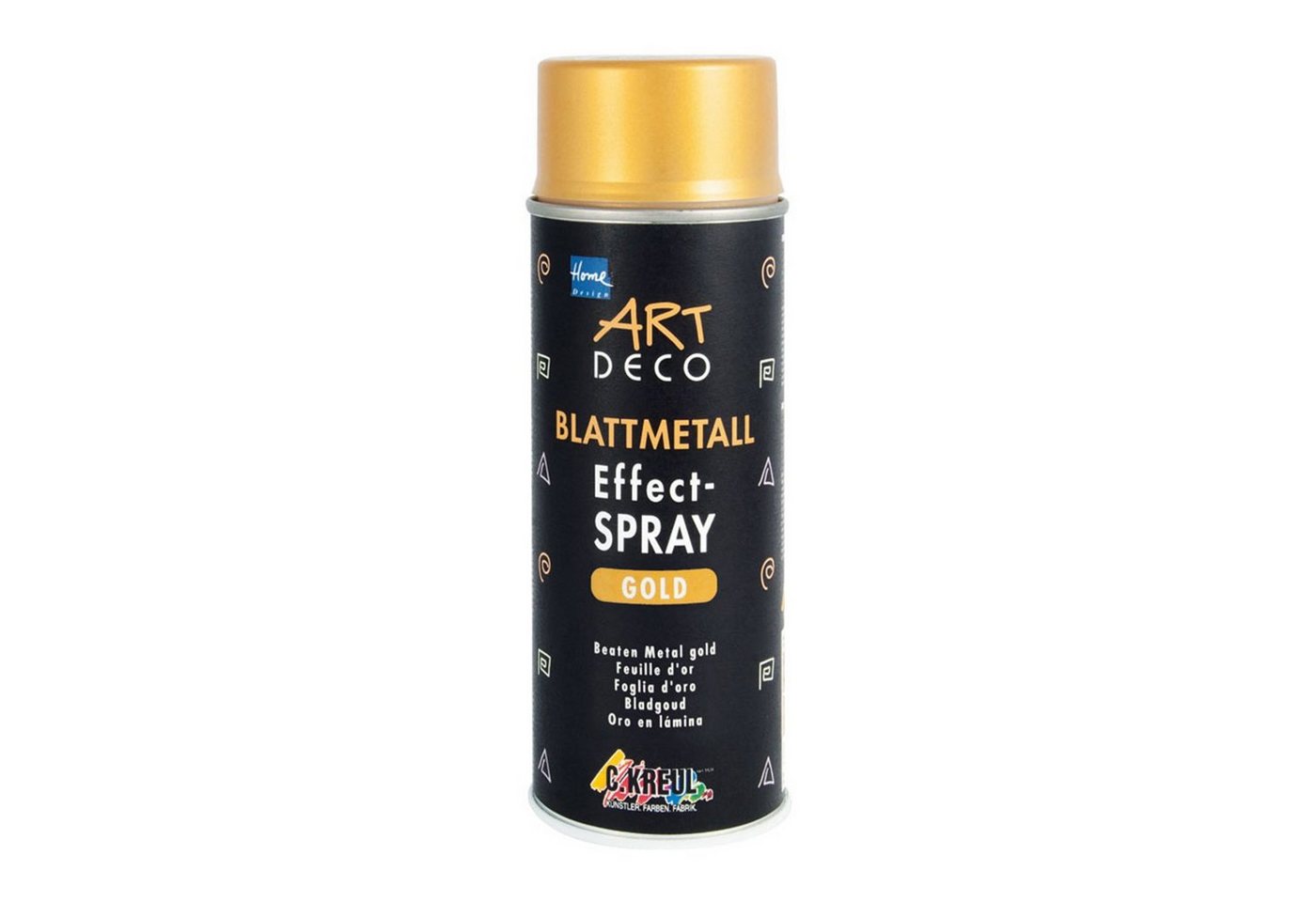 Kreul Modellierwerkzeug ART DECO Blattmetall Effect-Spray gold 400ml von Kreul