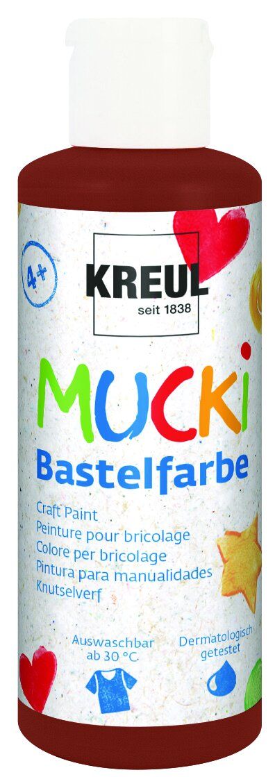 Kreul Mucki Bastelfarbe braun 80 ml von Kreul