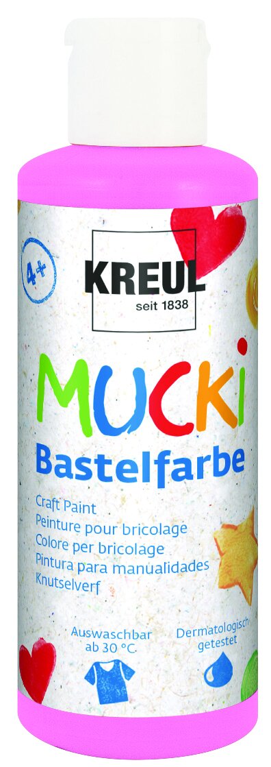 Kreul Mucki Bastelfarbe rosa 80 ml von Kreul