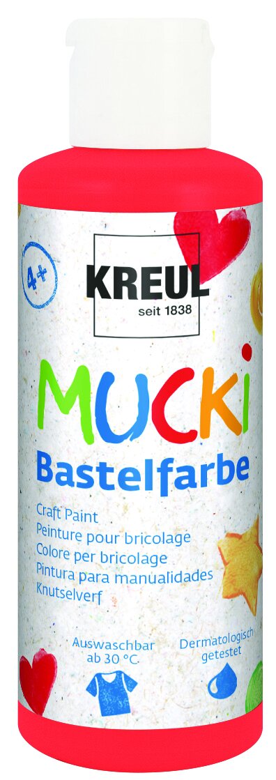 Kreul Mucki Bastelfarbe rot 80 ml von Kreul