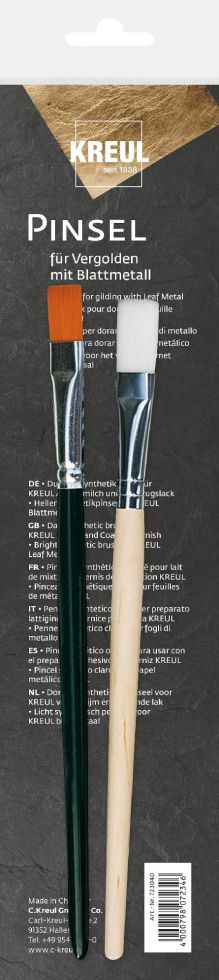 Kreul Pinsel für Vergolden mit Blattmetall 2er Set von Kreul