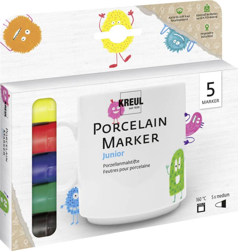 Kreul Porzellanmaler 5er Set PorcelainPen easy von Kreul