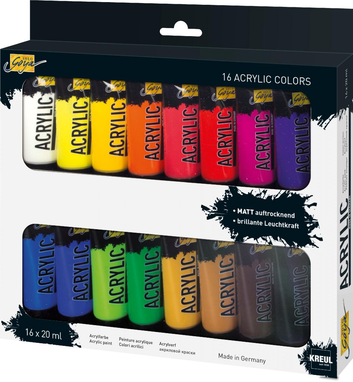 Kreul Solo Goya Acrylfarben Tuben Set 16 x 20 ml Kreul Solo Goya Acrylfarben Tuben Set 16 x 20 ml von Kreul