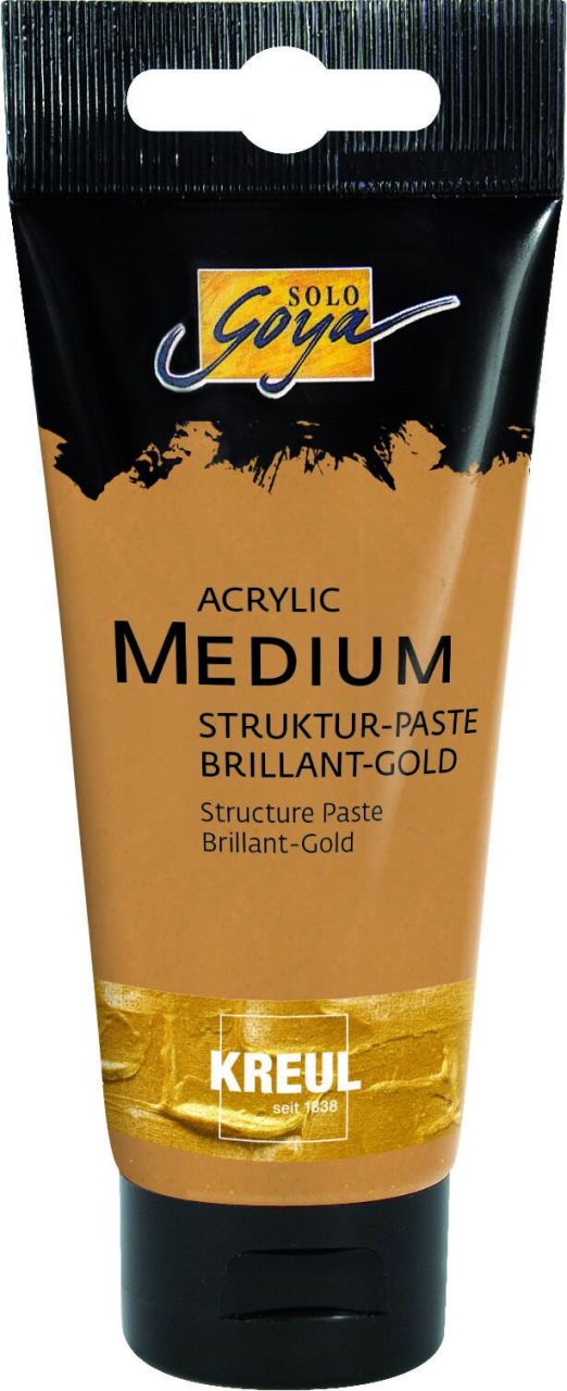 Kreul Solo Goya Acrylic Medium Strukturpaste brillant-gold 100 ml von Kreul