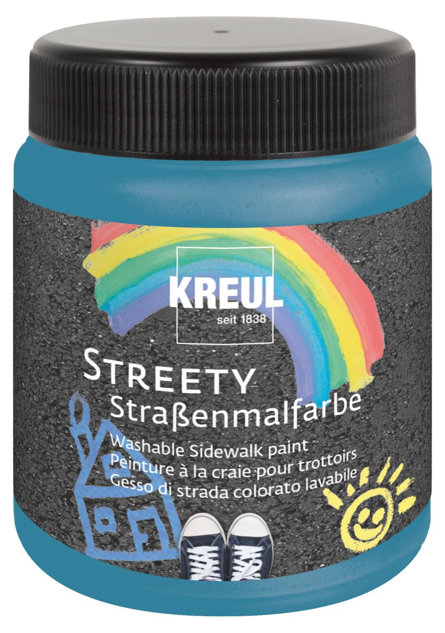 Kreul Streety Straßenmalfarbe Badelatschenblau 200 ml von Kreul