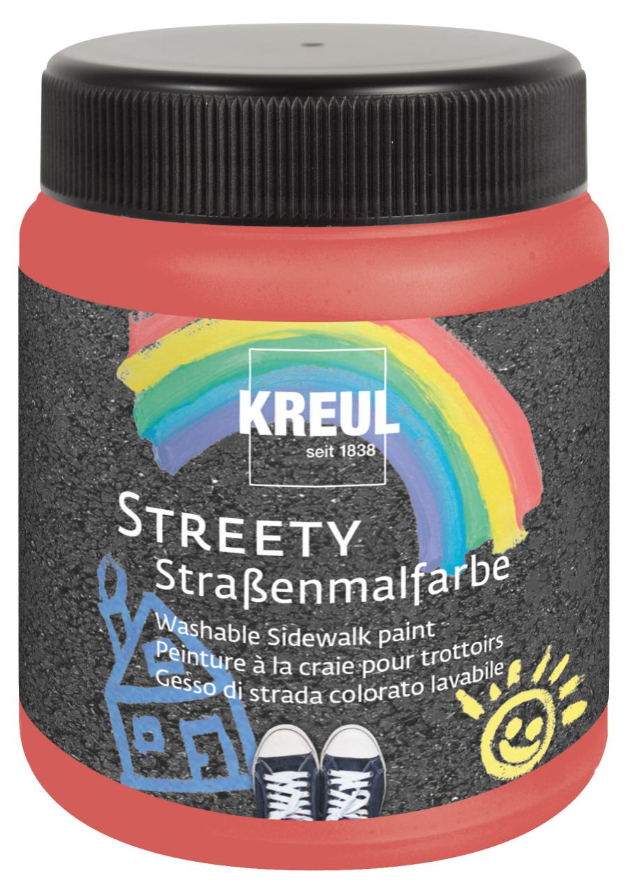 Kreul Streety Straßenmalfarbe Ringelsockenrot 200 ml von Kreul