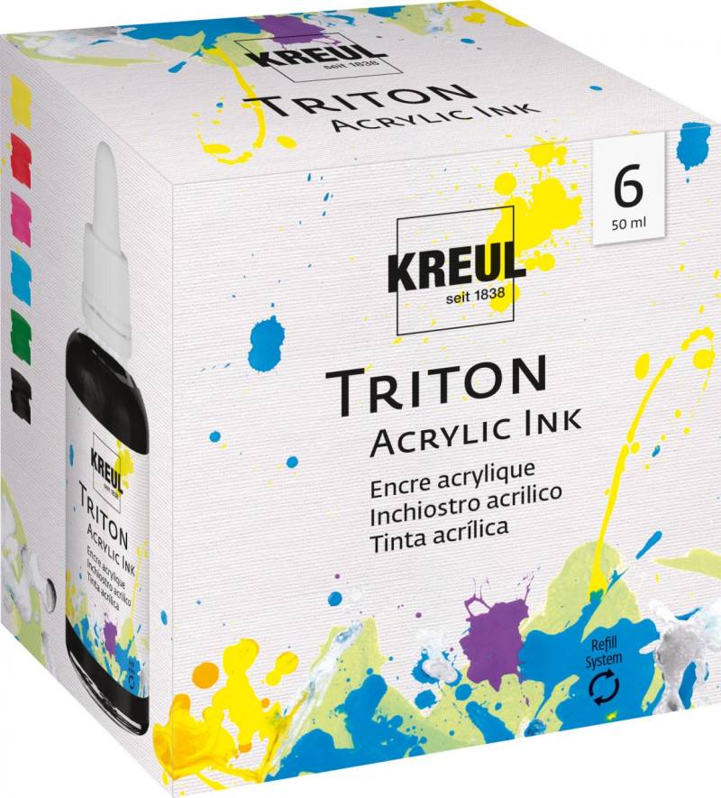 Kreul Triton Acrylic Ink 50 ml 6er Set von Kreul